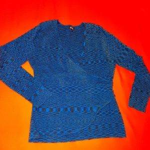 Apt 9 wrap around look long sleeve sweater XL